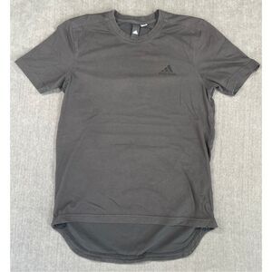 Adidas Tee Shirt‎ Women M Black Performance Logo Stretch Activewear Athleisure